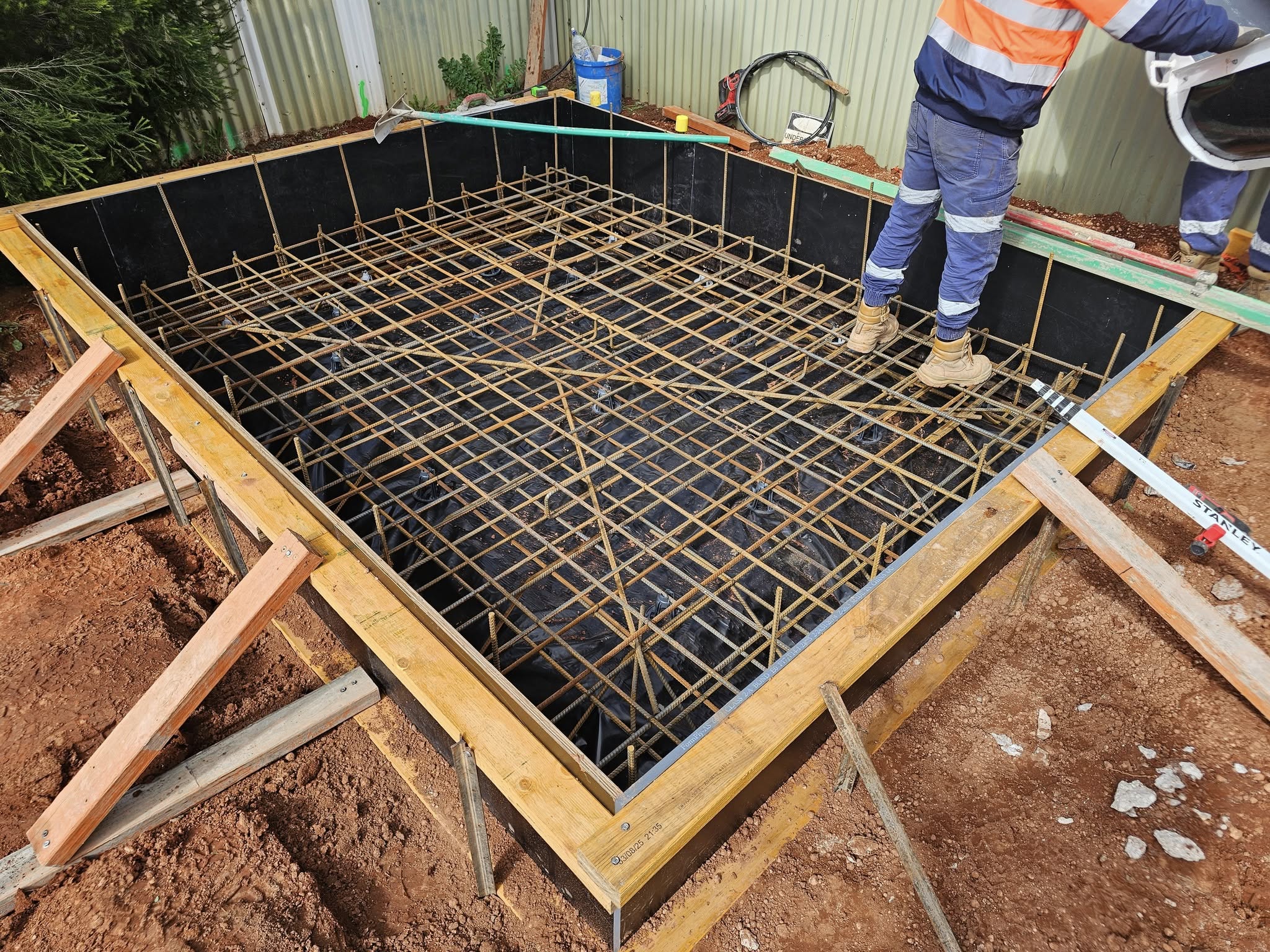 Concrete box before